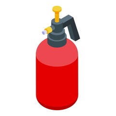 Plastic spray icon isometric vector. Clean bottle. Trigger container