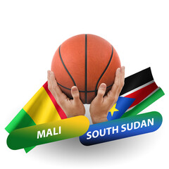 Basketball competition match, national teams mali vs south sudan