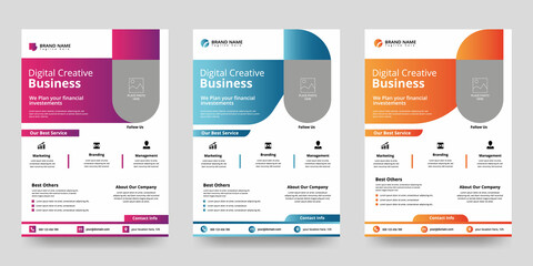 poster flyer pamphlet brochure cover design layout space for photo background, vector illustration template in A4 size