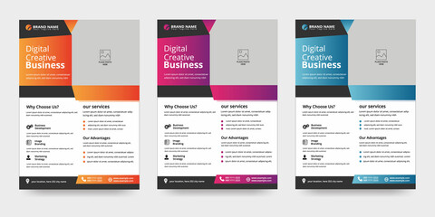 poster flyer pamphlet brochure cover design layout space for photo background, vector illustration template in A4 size