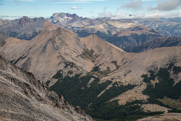mountains in the snow