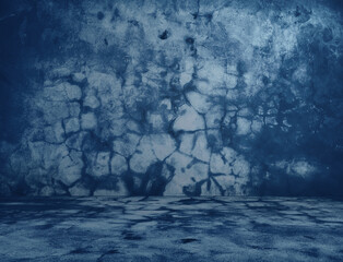 blue concrete background