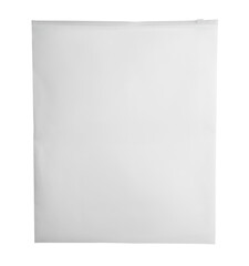 Clear plastic ziplock bag isolated on white background with clipping path