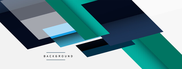 Obraz premium Background. Geometric diagonal square shapes and lines abstract composition. Vector illustration for wallpaper banner background or landing page