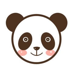 動物のかわいいイラスト素材　パンダ