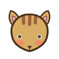動物のかわいいイラスト素材　リス　