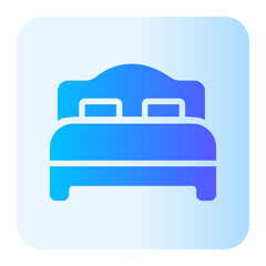 bed gradient icon