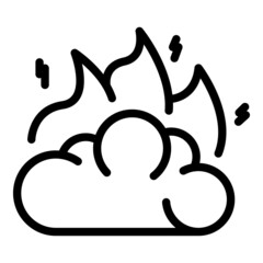 Head critical thinking icon outline vector. Mind think. Business skill