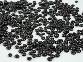 collection of chocolate chip on white background