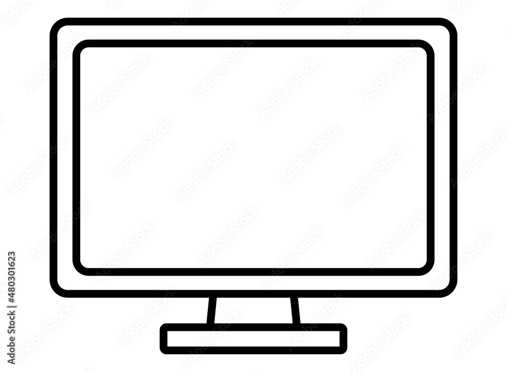 Poster computer monitor icon image