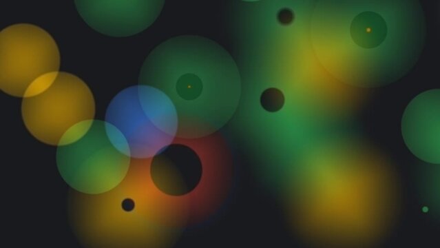 Spotty mid paced bubbles animation motion graphic