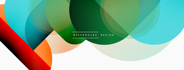 Creative geometric wallpaper. Minimal circle triangle and square line abstract background. Vector illustration for wallpaper banner background or landing page