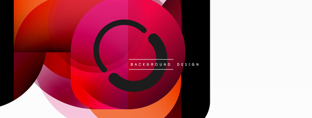 Fototapeta premium Geometrical minimal wallpaper. Geometric shapes. Vector illustration for wallpaper banner background or landing page