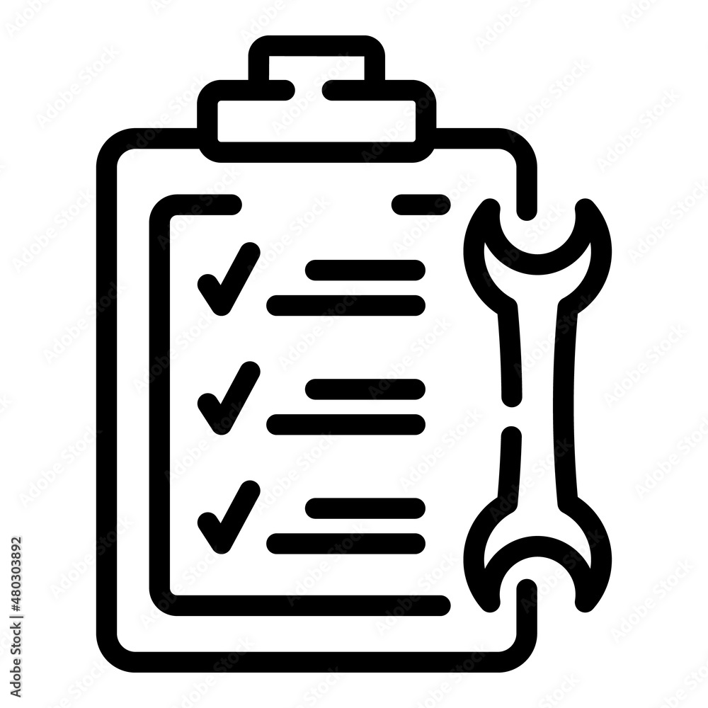 Poster support clipboard icon outline vector. online technician. help computer