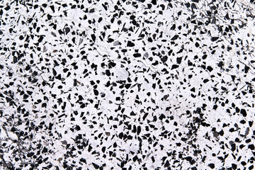 Black and white terrazzo with hamper patterns floor background