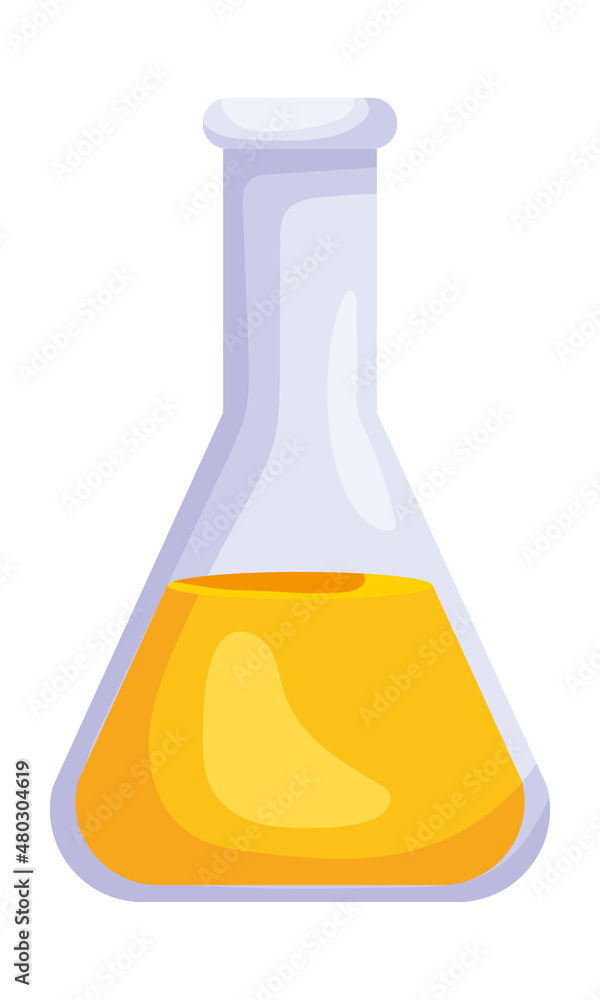 Poster lab flask icon