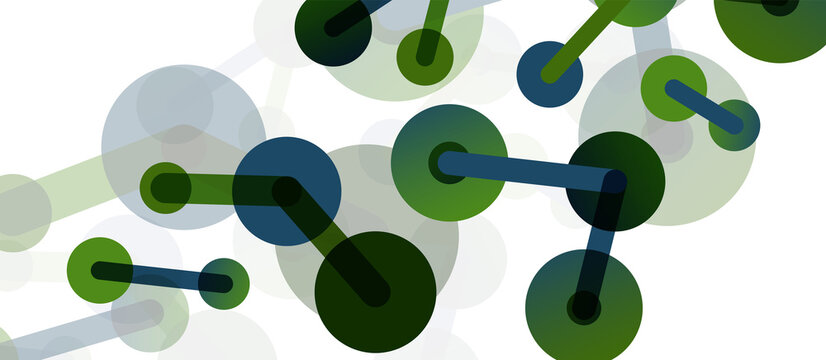 Network concept abstract background. Dots connection. Big data idea. Business template for wallpaper, banner, background or landing