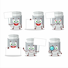 Glue stick cartoon character bring information board
