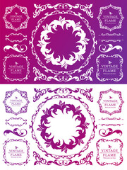 バレンタインデーのフレームデザイン。豪華でエレガントな装飾。アンティーク。ビンテージ。ゴージャス。エレガンス。