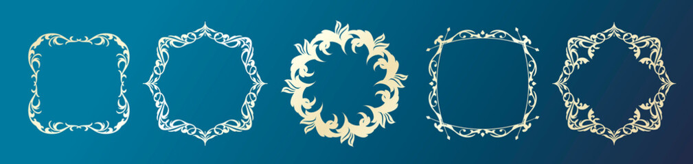 バレンタインデーのフレームデザイン。豪華でエレガントな装飾。アンティーク。ビンテージ。ゴージャス。エレガンス。