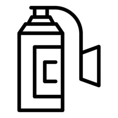 Oxygen mask tank icon outline vector. Medical concentrator. Respiratory force