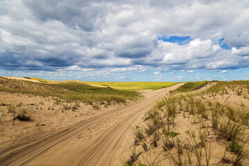 Sand Dunes in Provincetown, Massachusetts