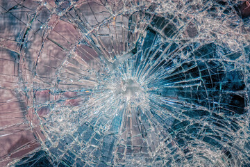 broken and smashed glass