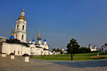 Fototapeta na wymiar Sophia Cathedral of the Assumption in the city of Tobolsk