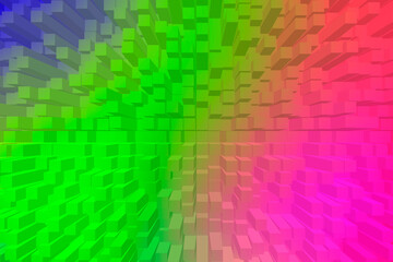 Vivid abstract background - Cubes