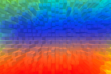 Naklejka premium Vivid abstract background - Cubes