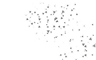 Fototapeta premium Light Silver, Gray vector background with triangles.
