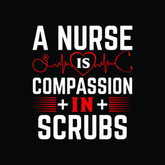 a nurse is compassion in scrubs