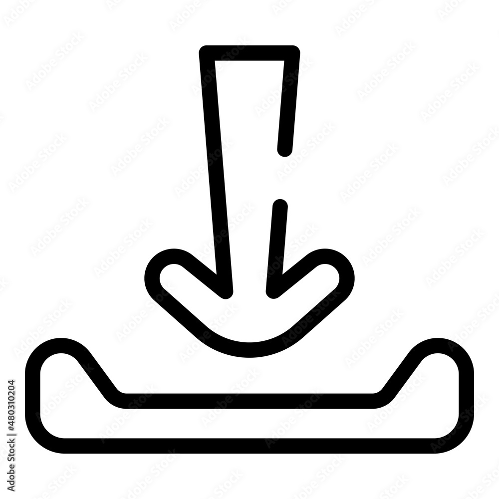 Poster phone app download icon outline vector. web smartphone. internet element