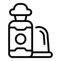 Face cream icon outline vector. Skin beauty. Spa care