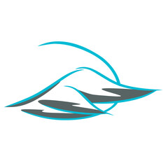 Simple flat logo template