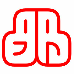 Simple flat logo template