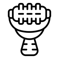 Facial massage tool icon outline vector. Roller care. Beauty spa