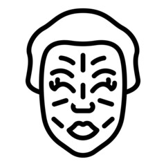 Massage skincare icon outline vector. Facial beauty. Roller care