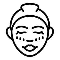 Serum facial massage icon outline vector. Skin beauty. Care spa