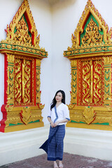 Asian woman ,vintage style,Thailand culture,Thailand traditional woman,Thailand dress,Thailand
