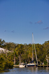Enjoying a sunny winter day in Eau Gallie Florida on the waterfront