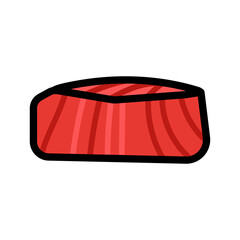 Tuna fish steak simple icon