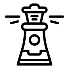 Hiring lighthouse icon outline vector. Job team. Post candidate