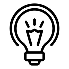 Vacancy idea icon outline vector. Job hr. Team post