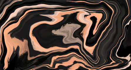 Black gold background. Illustration of fabric or paint streaks. Rich texture. Beautiful texture for backgrounds.