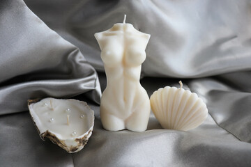 a set of handmade candles made from natural soy wax