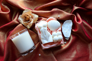 a set of handmade candles made from natural soy wax