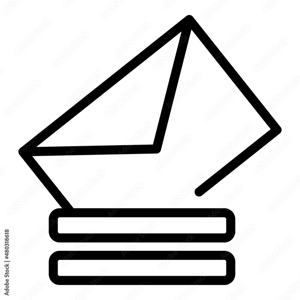 Poster new mail login icon outline vector. web form. register user