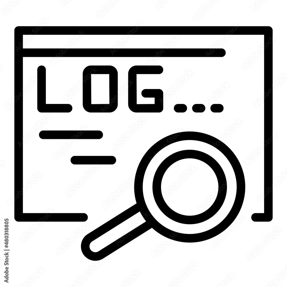 Aufkleber web log icon outline vector. user account. login new