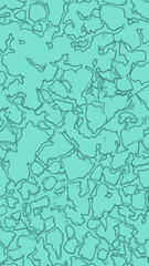 Abstract texture of rough surface. Mint Blue pattern on plane. lunar surface. Vertical image. 3D image. 3D rendering.